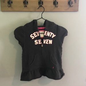 77kids AEO hooded sweatshirt gray size 5